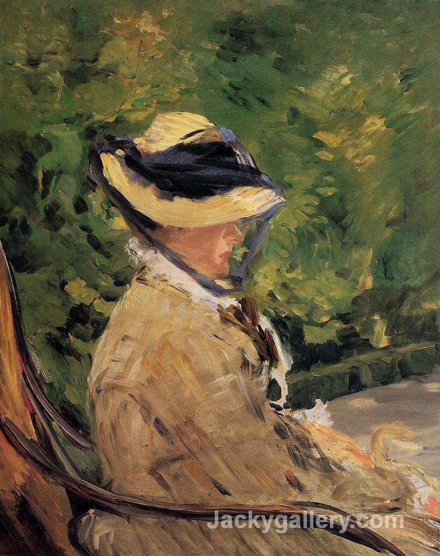 Madame Manet at Bellevue by Edouard Manet paintings reproduction